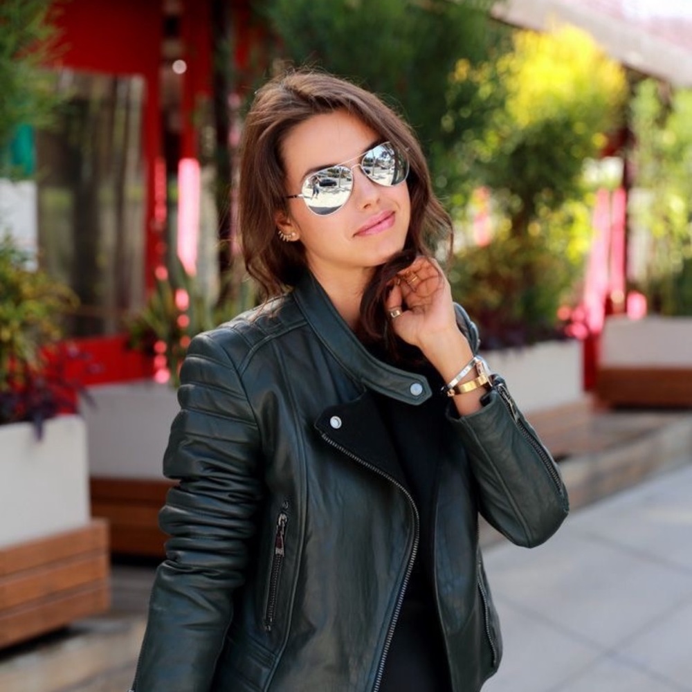 Ray-Ban Silver & Gray Aviator Large Metal Sunglasses